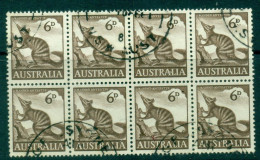 Australia 1960 Banded Anteater Block 8 FU - Used Stamps