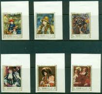 Manama 1967 Mi#56B-65B Paintings By Renoir & Terbruggen IMPERF MLH - Sonstige & Ohne Zuordnung