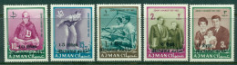 Manama 1966 Mi#5-9 JFK Kennedy Opts. On Ajman MLH - Other & Unclassified