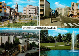 72765290 Hattersheim Main Innenstadt Hauptstrasse Park Teich Fontaene Hattershei - Hattersheim