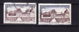 France 1128 Variété Impression Dépouillée Et Normal    Oblitéré Used TB - Usati