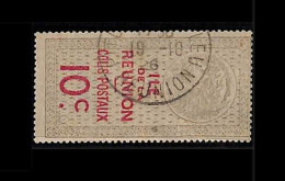 ZA0060f - REUNION -  STAMP - Yvert # 10 CP Colis Postaux PARCEL POST Fine USED - Usados