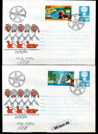 1999 Europa - Nature Park (Fauna/Flora) 2 Post Stationery + Stamps (AUTOGRAPH PAINTER) BULGARIA / Bulgarie - Enveloppes