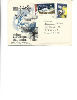 Hungary  -  First Day Cover 1970 Circulated To Romania -   The Hungarian Meteorological Service Is 100 Years Old - FDC