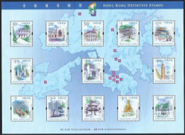 1999 HONG KONG DEFINITIVE BRIDGES MS SHEET LOW VALUE - Hojas Bloque