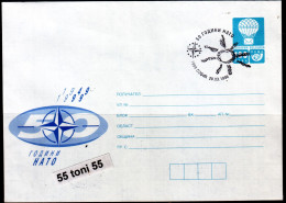 1999 50th Anniversary Of NATO Post Stationery +first Day  BULGARIA / Bulgarie - Buste