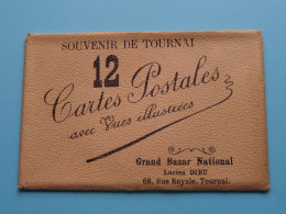 1 LEEG (VIDE) Carnet Mapje > Souvenir De TOURNAI > GRAND BAZAR NATIONAL Lucien DIEU Tournai ( Zie/voir Scans ) ! - Sleeves