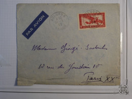 DD18 INDOCHINEBELL LETTRE RR 1938 PETIT BUREAU DULUONG A PARIS FRANCE PAR AVION +AFF. INTERESSANT+++ - Storia Postale