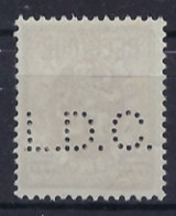 PERFIN / PERFO " L.D.C. " Van Firma L. DENS & Co , Agents Maritime  Heraldieke Leeuw Nr. 334 ! - Typo Precancels 1929-37 (Heraldic Lion)