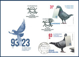 2023 FDC Slovak Slowakei Join Mix Czech Tschechien  30 Years Of Postal Office - Joint Issues