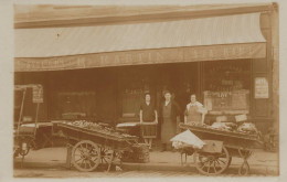 Tours * Carte Photo * Restaurant M. MARTIN * Charrettes Marché Primeurs Fruits Légumes * Commerce - Tours