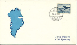 Greenland Cover Thule 31-8-1976 Savigsivik  On Cover With WHALE Stamp - Cartas & Documentos