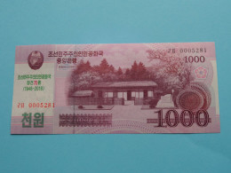 1000 Won 2008 (1948-2018) > N° 0005281 ( For Grade, Please See Photo ) UNC > North Korea ! - Corea Del Norte
