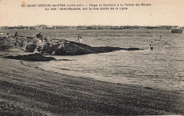 St Brévin Les Pins * Plage Et Rochers à La Pointe De Mindin * Au Loin St Nazaire Sur La Rive Droite De La Loire * Pêche - Saint-Brevin-les-Pins