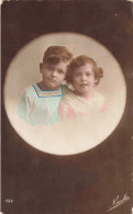 ENFANTS - Portraits - Un Frère Et Une Sœur - Colorisé - Carte Postale Ancienne - Portraits