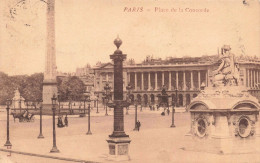 FRANCE - Paris - Place De La Concorde - Carte Postale Ancienne - Piazze