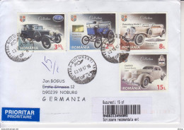 ROMANIA 2017: OLD CARS On Circulated Cover To GERMANY And Back #483276405 - Registered Shipping! - Usati