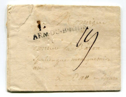 !!! PERIODE NAPOLEONIENNE : LETTRE DE L'ARMEE DU BAS RHIN  CAMP DE XANTEN AVEC TEXTE - Army Postmarks (before 1900)