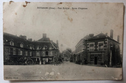 CPA 61 Putanges Pont Ecrépin - Route D'Argentan - Commerce Attelage - 1912 Emile Morel Segrie Fontaine - Putanges