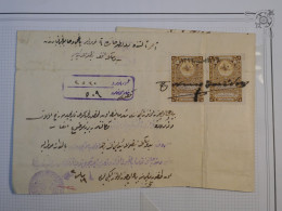 DD18  TURQUIE   SUR LETTRE DOCUMENT  RR ENV. 1900 +AFFRANCH. INTERESSANT+++ - Storia Postale