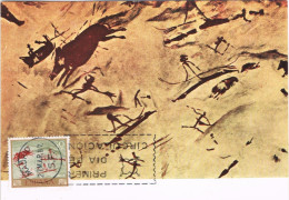 52311. Tarjeta Maxima MADRID 1967. Pinturas Rupestres. Cueva Remigia, Castellon - Tarjetas Máxima