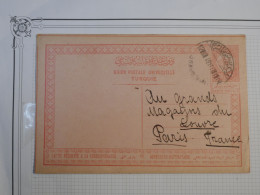 DD18  TURQUIE   CARTE ENTIER RR 1910   A  PARIS FRANCE +AFFRANCH. INTERESSANT+++ - Covers & Documents