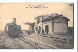 CPA 54 Domèvre En Haye La Gare Train Tramway - Domevre En Haye