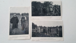 Le Roi D'italie à La Chasse à Rambouillet  , Serie Complete De 12 Cartes, Rare, Dos 1900 - Rambouillet