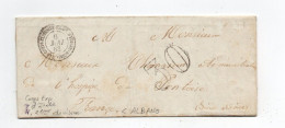 !!! CACHET CORPS EXPEDITIONNAIRE D'ITALIE 2E DIVISION SUR LETTRE D'ALBANO DU 6/5/1863 TAXE 30, AVEC TEXTE - Army Postmarks (before 1900)
