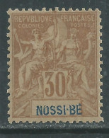 Nossi-Bé N° 35 X Type Groupe : 30 C. Brun , Trace De Charnière Sinon TB - Usati