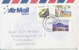 Australia Cover Sent To Denmark Ouyen 3-2-1993 Topic Stamps Very Nice Cover - Lettres & Documents