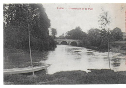 Delcampe - Cheny - L'Armançon Et Le Pont - Cheny
