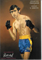 Photo Format Carte Postale De Jean Baptiste Piedvache Manager S. Damotte Dédicacée Au Dos Parfait état - Boxe