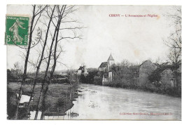 Cheny - L'Armançon Et L'église [circulé] - Cheny