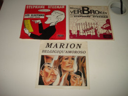 B11 /  Lot  3 X 45 T - Stephane Steeman - Marion - Humoristes Belge - Petit Prix - Humor, Cabaret