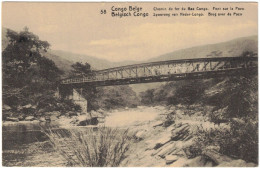 Afrique - Congo - Congo Belge -  Chemin De Fer Du Bas Congo - Pont Sur La Pozo - Entier Postal - Carte Vierge - Brieven En Documenten