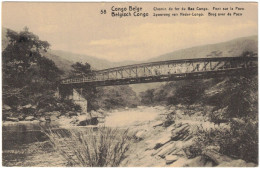 Afrique - Congo - Congo Belge -  Chemin De Fer Du Bas Congo - Pont Sur La Pozo - Entier Postal - Carte Vierge - Storia Postale