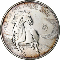 Monnaie, Grande-Bretagne, Elizabeth II, Year Of The Horse, 1 Oz, 2 Pounds, 2014 - 2 Pond