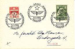 Denmark Card Aarhus ESPERANTO 15-5-1958 10 Internacia Fervojista Esperantokongreso - Esperanto