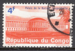 Kinshasa Congo 1964 Single 4f Stamp From The Definitive Set  National Palace, Leopoldville  In Fine Used. - Usati