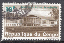 Kinshasa Congo 1964 Single 10f Stamp From The Definitive Set  National Palace, Leopoldville  In Fine Used. - Gebraucht