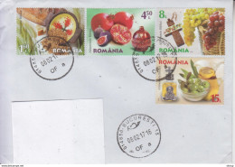 ROMANIA 2016 : BIBLE FOOD On Cover Circulated In Romania #428968712 - Registered Shipping! - Gebruikt