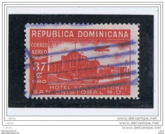 REPUBBLICA  DOMINICANA:  1950  P.A.  HOTEL  S. CRISTOBAL  -  37 C. ROSSO  CARMINIO  US. -  YV/TELL. 81 - Dominicaine (République)