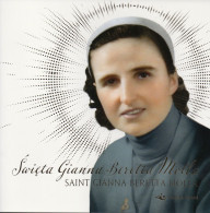 POLAND 2022 POLISH POST OFFICE SPECIAL LIMITED EDITION FOLDER: SAINT GIANNA BERETTA MOLLA ITALY MAGENTA DOCTOR MEDICINE - Lettres & Documents