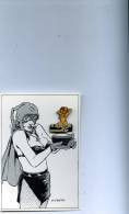 PIN'S. CARTE PERSONNELLE DESSINEE PAR FINO AVEC PIN'S PIN-UP DE CHEZ SAGGAY. TL 500 EX. Dessin Inédit. 1992 - Pins