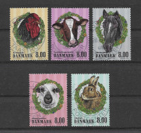 Dänemark 2016 Tiere Mi.Nr. 1870/76 Kpl. Satz Gestempelt - Gebruikt
