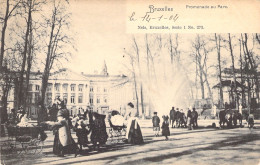 BELGIQUE - Bruxelles - Promenade Au Parc - Landau Bébé - Nels - Carte Postale Ancienne - - Piazze