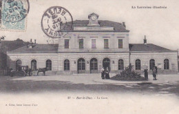 BAR LE DUC --1905---La Gare  ...petite Animation--attelage ...beau Plan  ..............cachet REVIGNY-55 - Bar Le Duc