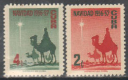 Cuba 1956 Correo 445/46 */MH Navidad. (2sellos)  - Ungebraucht