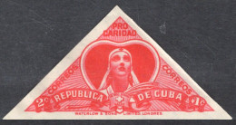 Cuba 1959 Correo 501a **/MNH Sellos De Beneficiencia / Cruz Roja. Sin Dentar.  - Ongebruikt